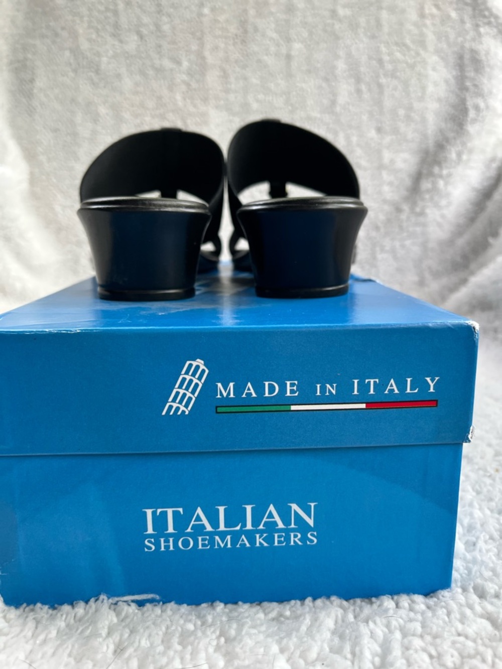 Women’s Black Slide In Sandal Size 6.5 Italian Shoemakers Summer Casual-Dressy - Picture 10 of 10